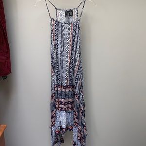High Neck Bohemian HighLow Dress Large
